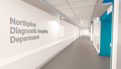 Rendering of the future Northpine Diagnostic Imaging Department.